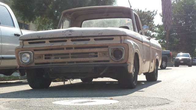 1962 Tan Ford F-100 Standard Cab Pickup
