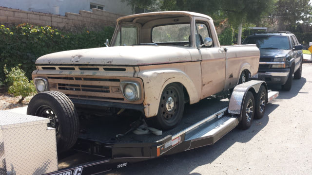 1962 Tan Ford F-100 Standard Cab Pickup