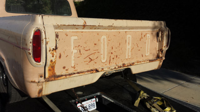 1962 Tan Ford F-100 Standard Cab Pickup