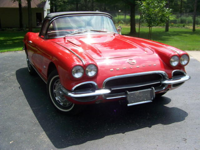 1962 red Chevrolet Corvette Convertible