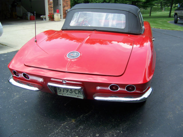1962 red Chevrolet Corvette Convertible