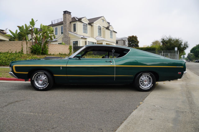1969 Green Ford Torino GT Fastback Fastback 2 Dr Hardtop