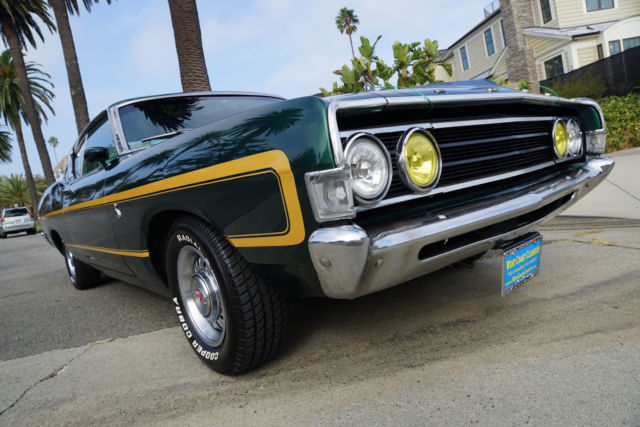 1969 Green Ford Torino GT Fastback Fastback 2 Dr Hardtop