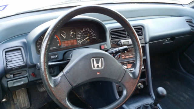 1990 White Honda CRX Hatchback