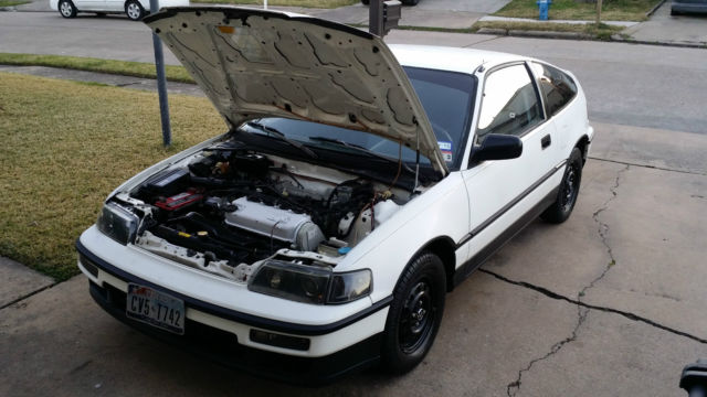 1990 White Honda CRX Hatchback