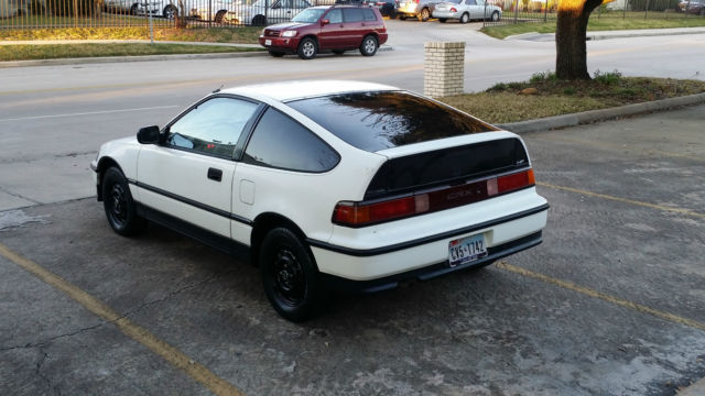 1990 White Honda CRX Hatchback