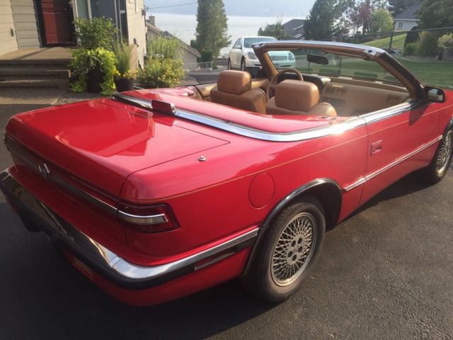 1989 Red Chrysler Other Convertible