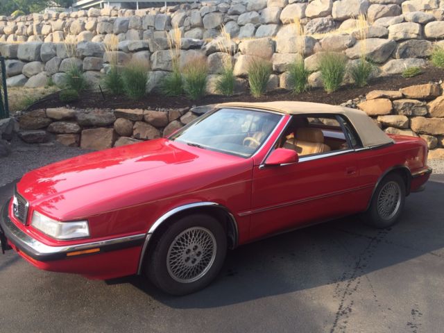 1989 Red Chrysler Other Convertible