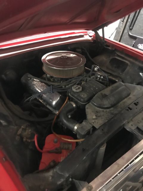 1963 Red Ford Galaxie Fastback