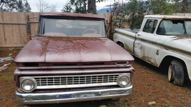 1963 Burgundy Chevrolet C-10 Long bed