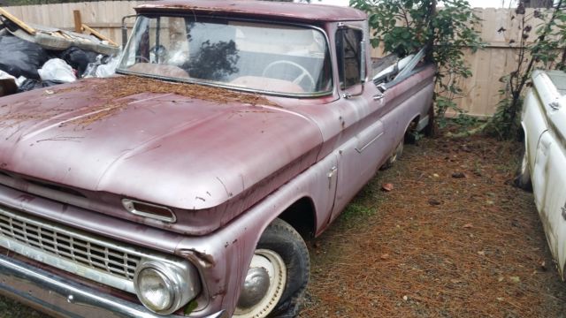 1963 Burgundy Chevrolet C-10 Long bed