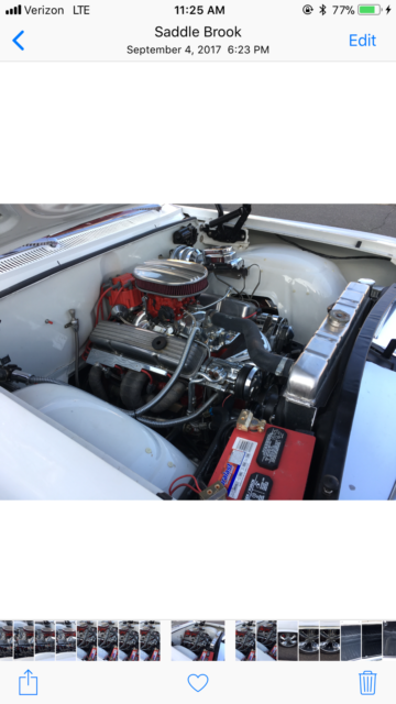 1963 White Chevrolet Impala 2 door
