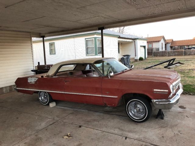 1963 Red Chevrolet Impala Coupe