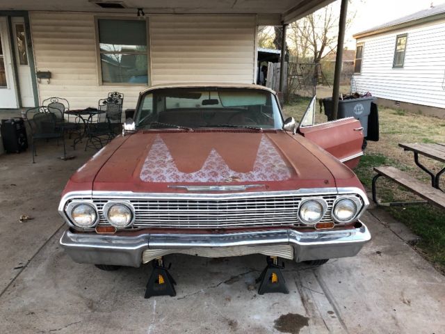 1963 Red Chevrolet Impala Coupe