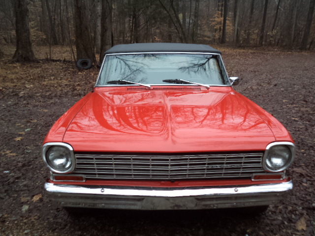 1963 Orange Chevrolet Nova Convertible