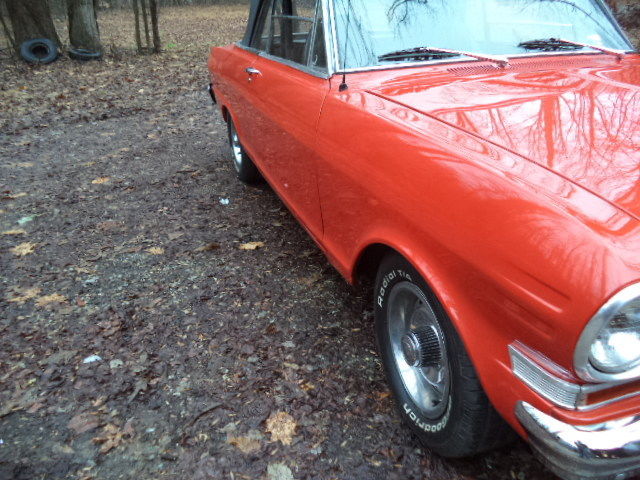 1963 Orange Chevrolet Nova Convertible
