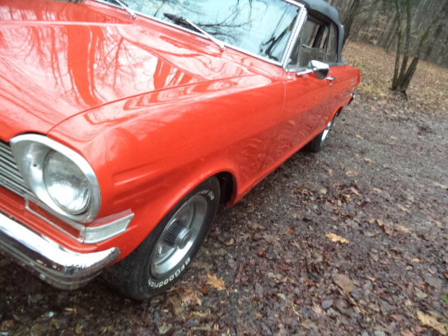 1963 Orange Chevrolet Nova Convertible