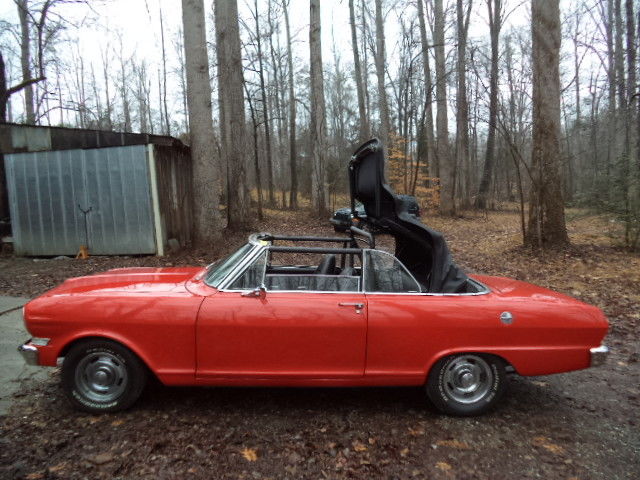 1963 Orange Chevrolet Nova Convertible