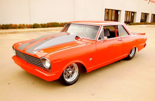 1963 Red Chevrolet Nova Coupe