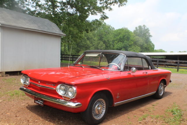 1963 Red Chevrolet Corvair