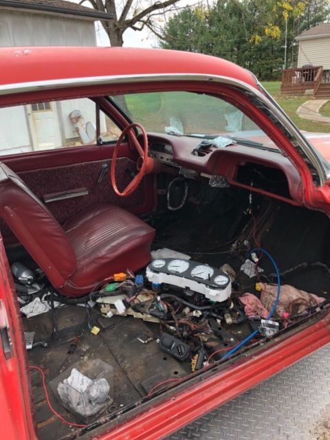 1963 Red Chevrolet Corvair Coupe