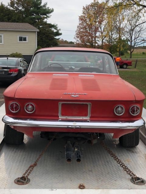 1963 Red Chevrolet Corvair Coupe