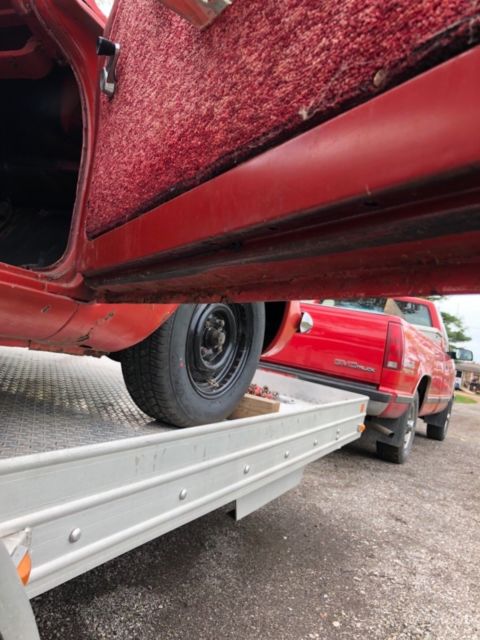 1963 Red Chevrolet Corvair Coupe