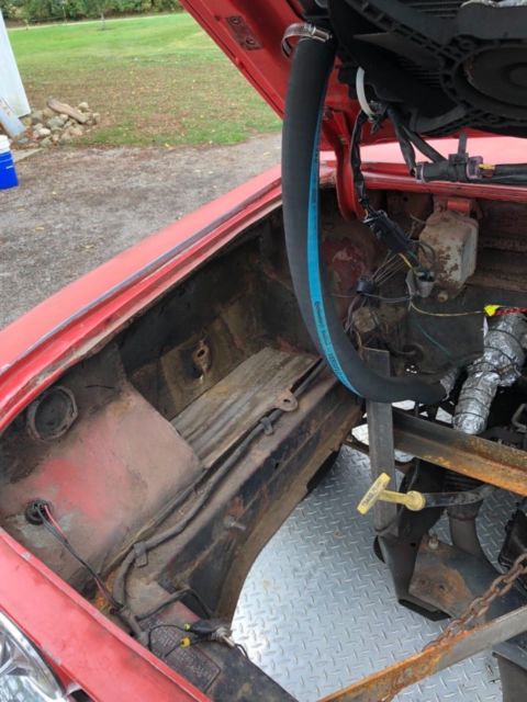 1963 Red Chevrolet Corvair Coupe