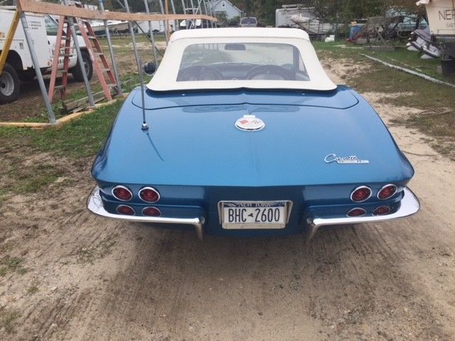 1963 Blue Chevrolet Corvette Convertible