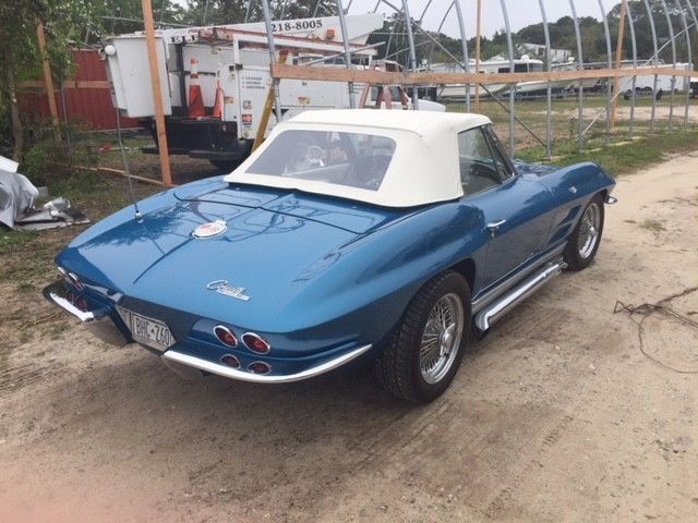 1963 Blue Chevrolet Corvette Convertible
