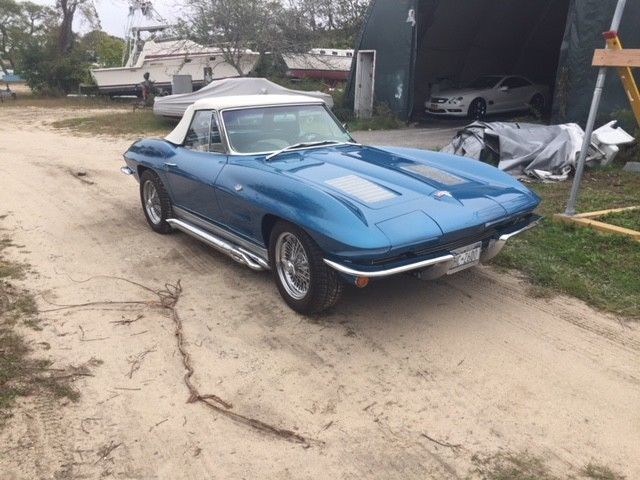 1963 Blue Chevrolet Corvette Convertible