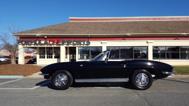 1963 Black Chevrolet Corvette Convertible