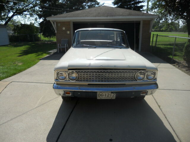 1963 White Ford Fairlane Coupe