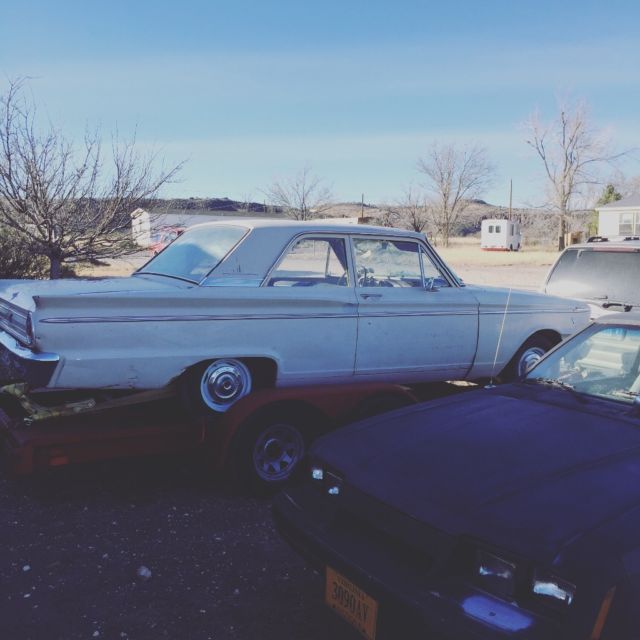 1963 White Ford Fairlane Sedan