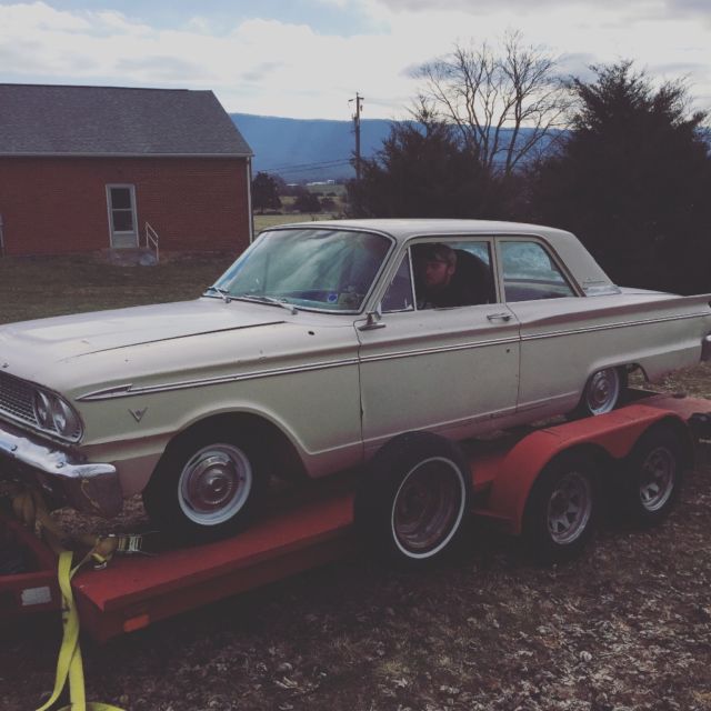 1963 White Ford Fairlane Sedan