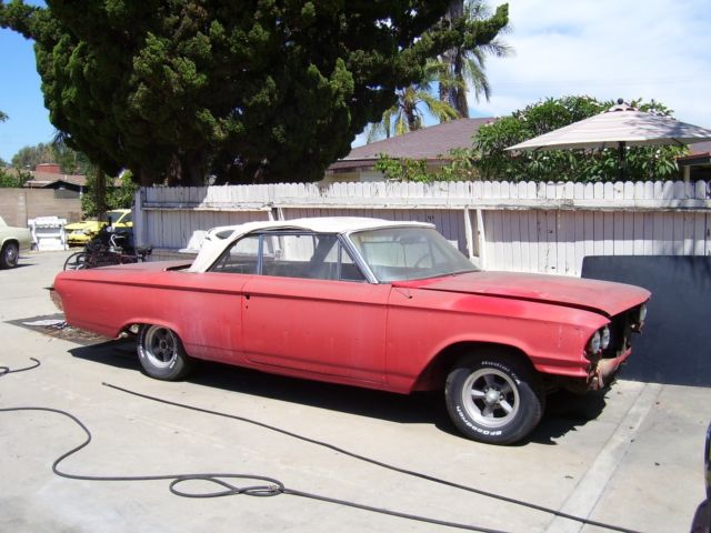 1963 Red Ford Galaxie Convertible