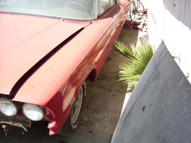 1963 Red Ford Galaxie Convertible