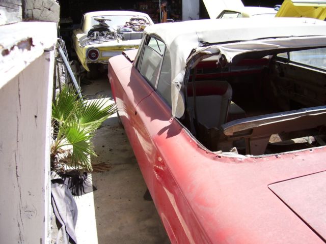 1963 Red Ford Galaxie Convertible