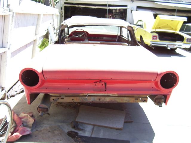 1963 Red Ford Galaxie Convertible