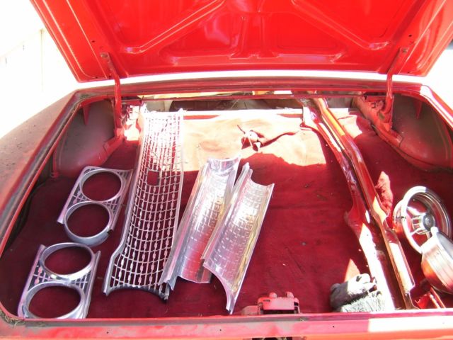 1963 Red Ford Galaxie Convertible