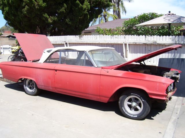 1963 Red Ford Galaxie Convertible
