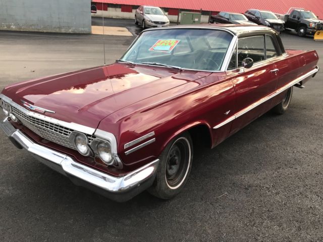 1963 Red Chevrolet Impala Coupe