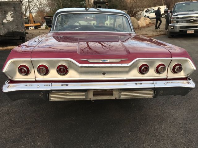 1963 Red Chevrolet Impala Coupe