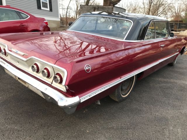 1963 Red Chevrolet Impala Coupe
