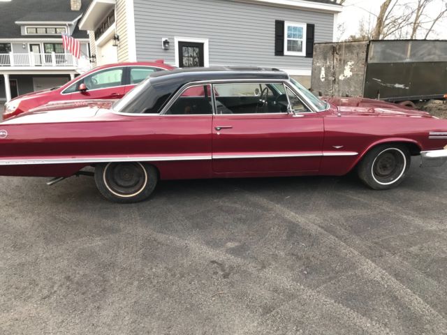 1963 Red Chevrolet Impala Coupe