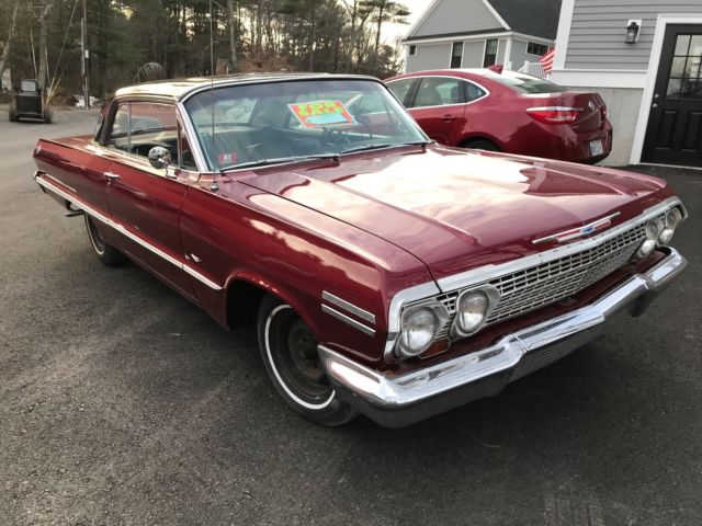 1963 Red Chevrolet Impala Coupe