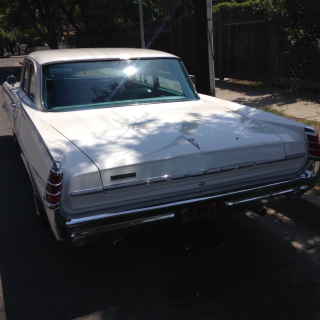 1963 white Pontiac Catalina sedan