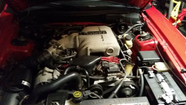 1994 Red Ford Mustang Coupe
