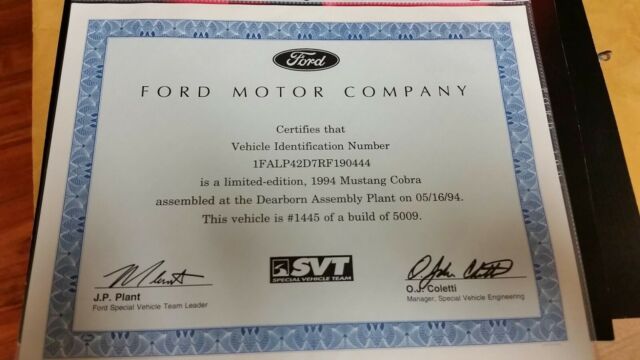 1994 Red Ford Mustang Coupe