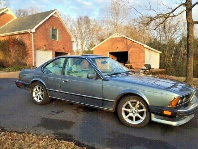 1987 Blue BMW 6-Series Coupe